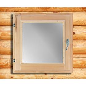 Окно, 60×60см, двойное стекло, из липы