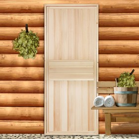 Дверь для бани "Вертикаль", 180×70см, "Добропаровъ"