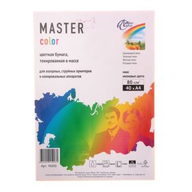 Бумага цветная А4 Mix Neon, 40 листов, 4 цвета по 10 листов, 80 г/м2