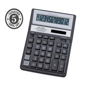 Калькулятор настольный 12 разрядный, Citizen Business Line, SDC-888XBK, двойное питание, 158 х 203 х 31 мм, чёрный