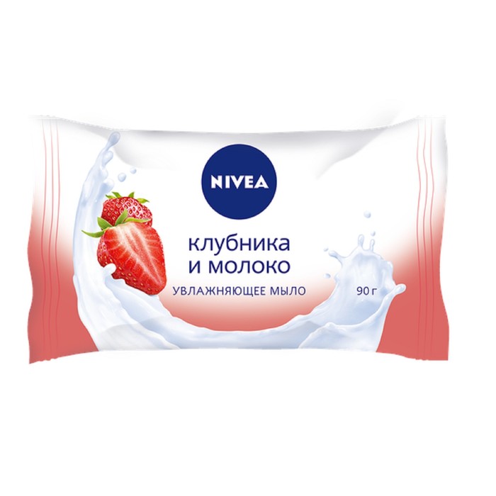 Мыло-уход Nivea &quot;Клубника и молоко&quot;, 90 г