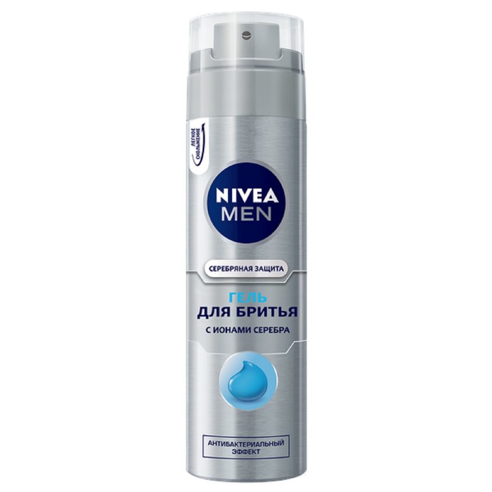 Гель для бритья Nivea for Men &quot;Серебряная защита&quot;, 200 мл