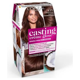 Краска для волос L'Oreal Casting Creme Gloss, без аммиака, тон 415, морозный каштан