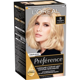 Краска для волос L'Oreal Preference Recital «Голливуд», тон 9, очень светло-русый