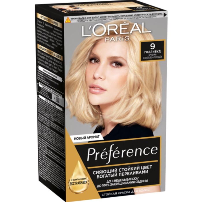 Краска для волос L'Oreal Preference, 9, &quot;Голливуд&quot;, 174 мл