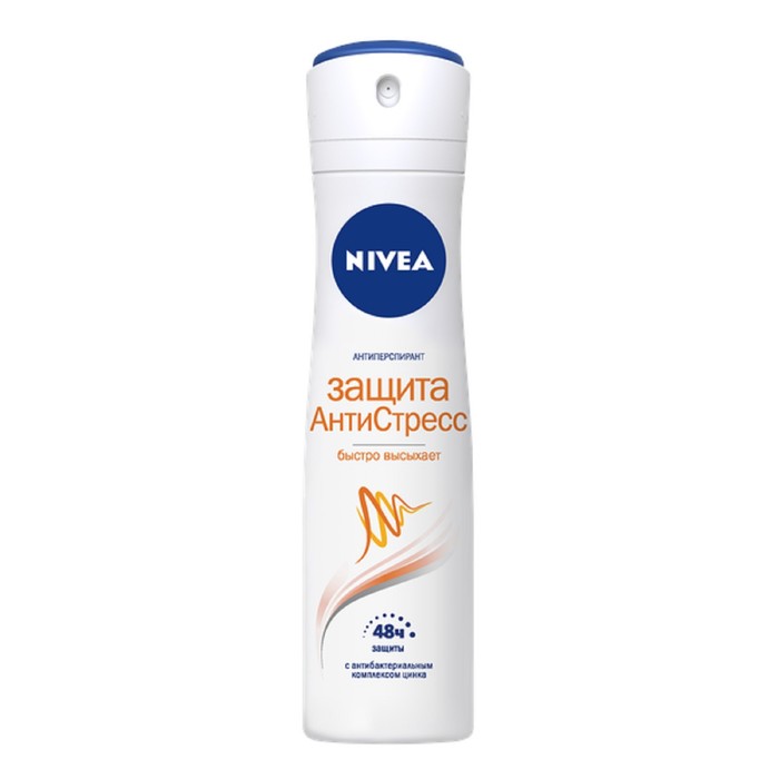 Дезодорант-антиперспирант Nivea &quot;Защита АнтиСтресс&quot; аэрозоль, 150 мл