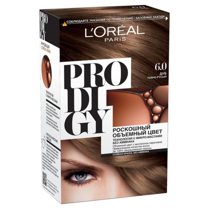 Краска для волос L'Oreal Preference Prodigy, 6.0, дуб, 265 мл