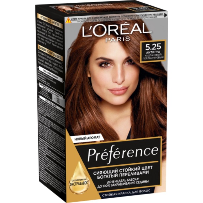 Краска для волос L'Oreal Preference, 5.25, &quot;Антигуа&quot;, 174 мл