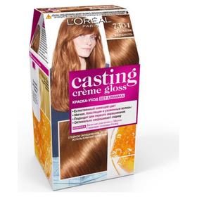 Краска для волос L'Oreal Casting Creme Gloss, без аммиака, тон 7304, пряная карамель