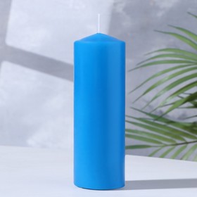 Свеча классическая 5*15 см, синяя, лакированная