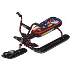 Снегокат Ника-джамп «Робот», цвет бордовый - фото 802398140