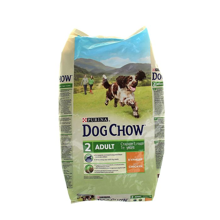 Сухой корм DOG CHOW для собак, курица, 2.5 кг