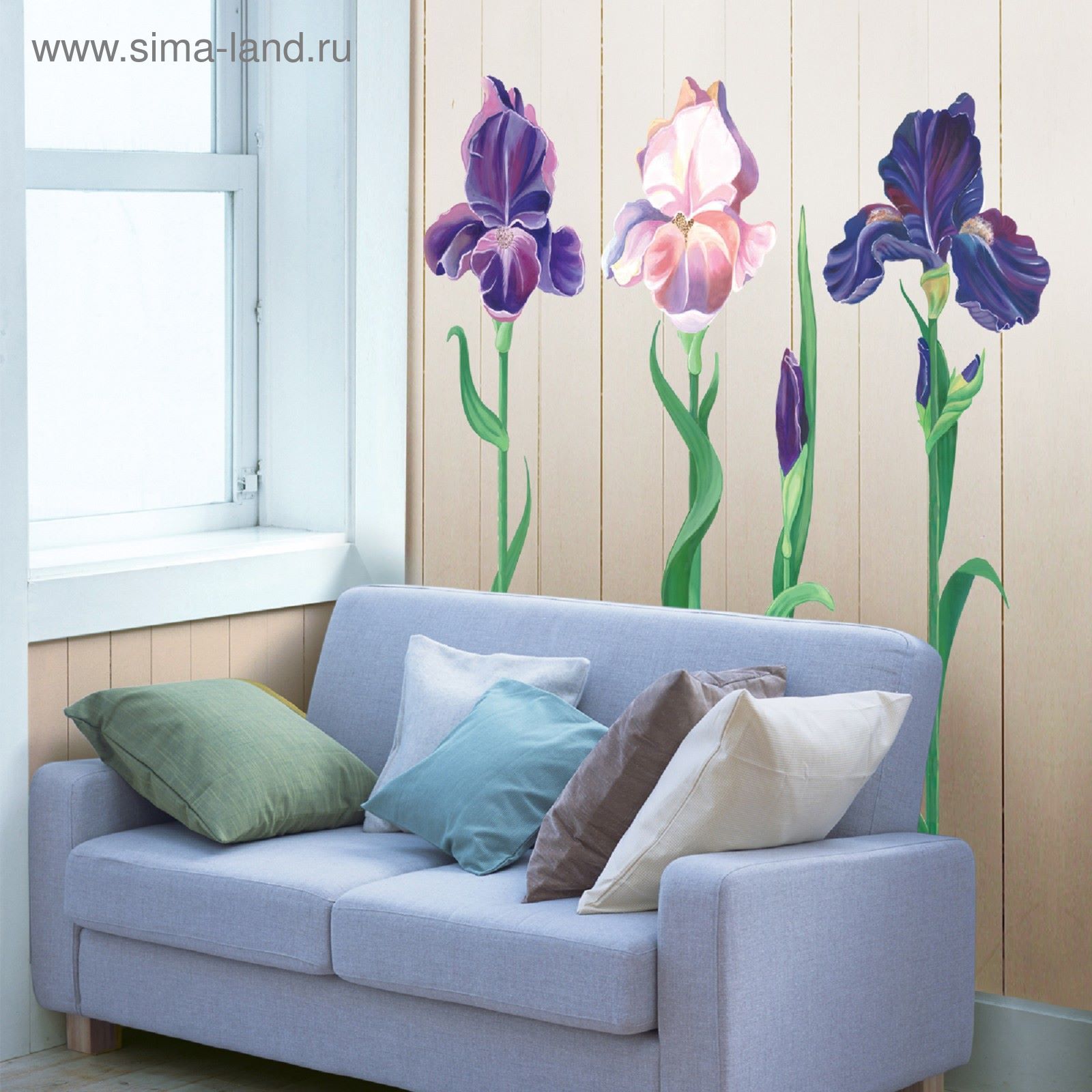 декоративные наклейки на мебель цветы