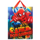 Пакет ламинат вертикальный "С Днем Рождения", Человек-Паук, 31 х 40 см 1120632