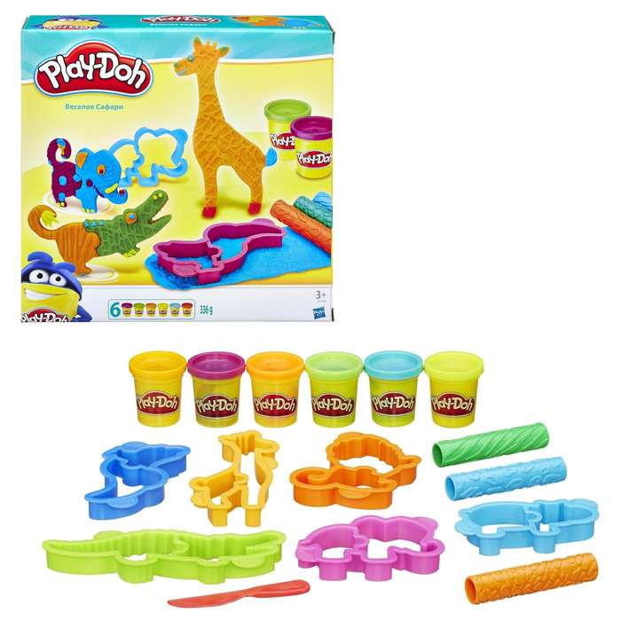 Игровой набор для лепки Play-doh &quot;Весёлое Сафари&quot;