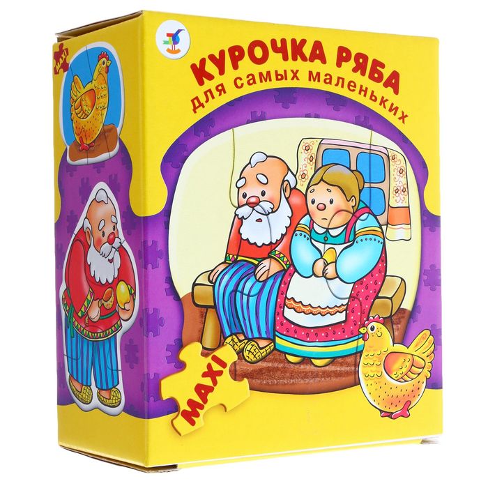 Пазлы «Курочка ряба», 8 шт.