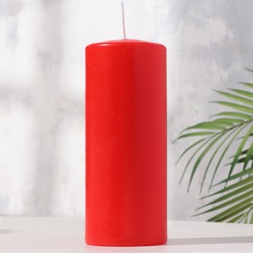 Classic candle 8x20 cm, red