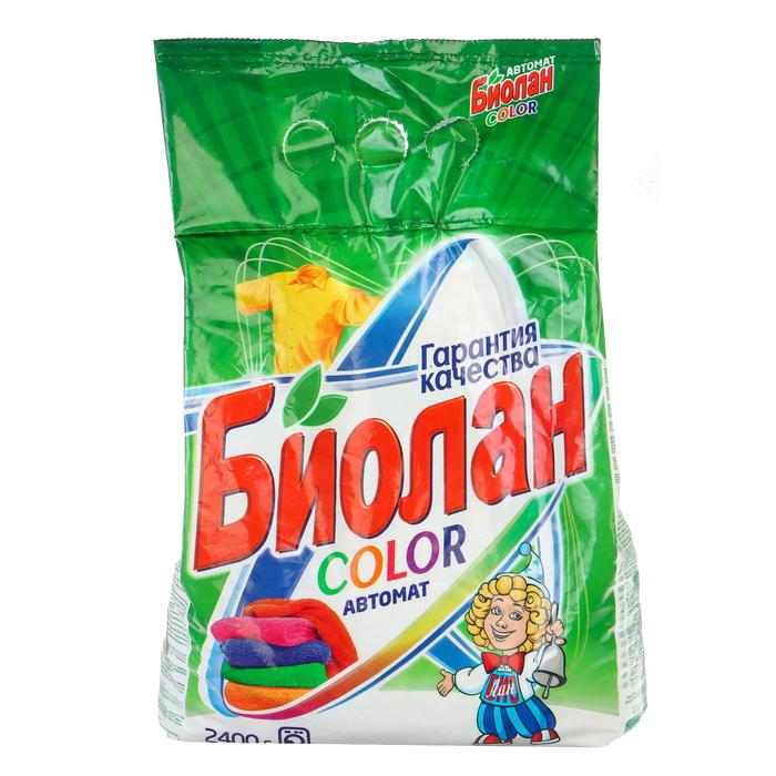 Стиральный порошок &quot;Биолан&quot; автомат Color, 2,4 кг