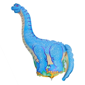 Шар фольгированный 12" «Динозавр», цвет голубой