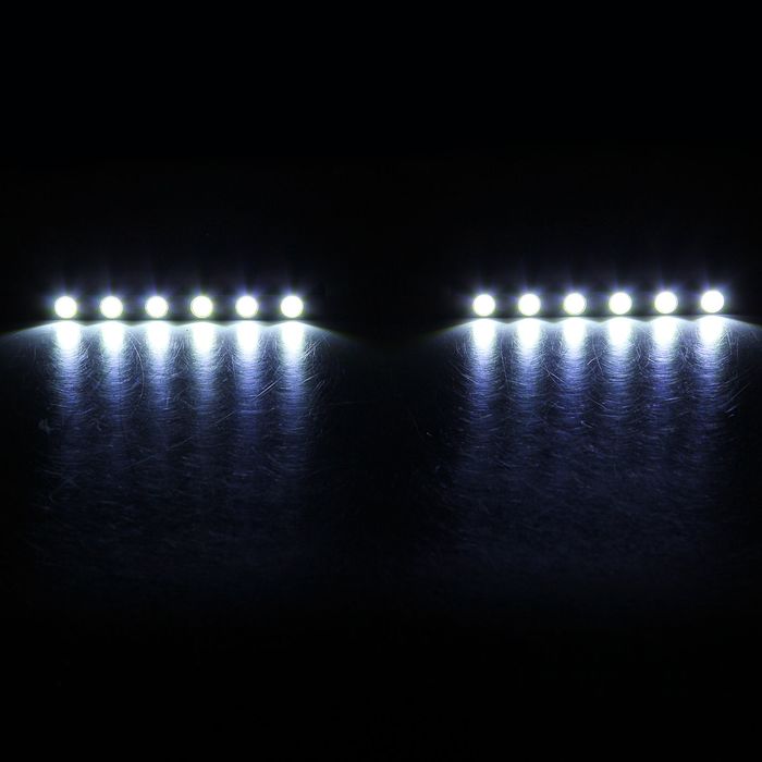 Дневные ходовые огни TORSO DRL-6-6, 6 LED-COB, 12 Вт, 12 В, 2 шт., металл, корпус черный