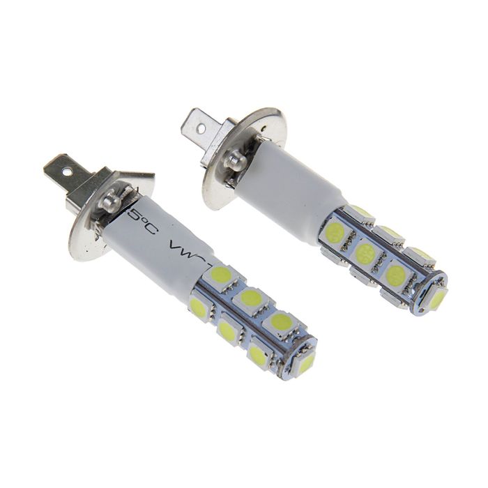 Комплект светодиодных ламп TORSO H1, 12 В, 13 SMD-5050, 2 шт., свет белый