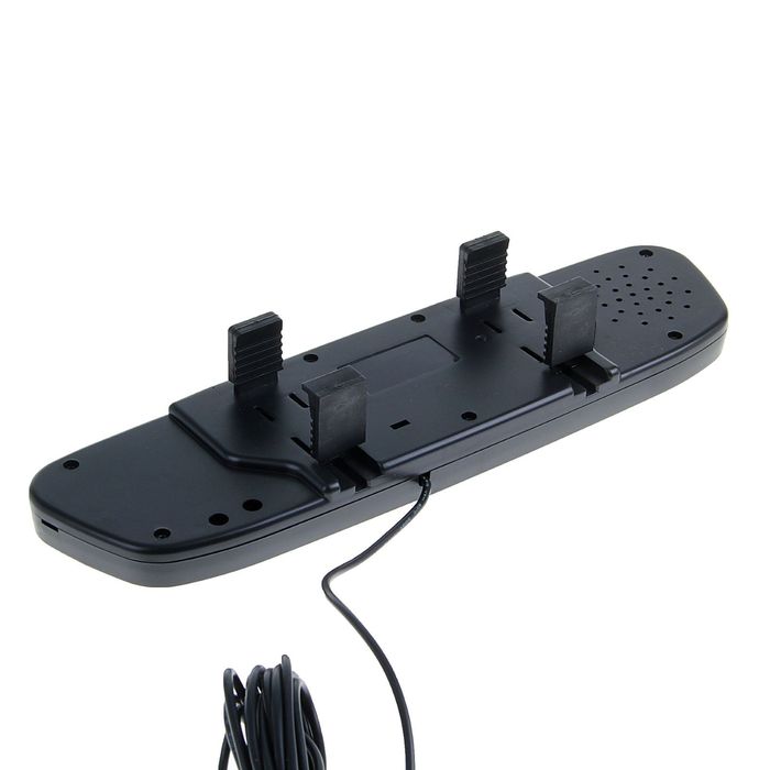 Парковочная система TORSO, 4 датчика, зеркало заднего вида с LED-экраном, 12 В, чёрный