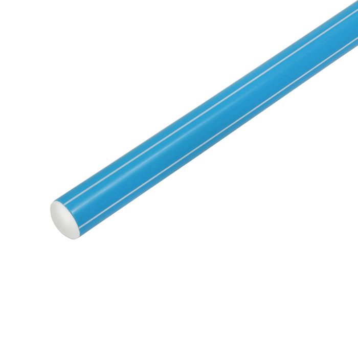 Палка гимнастическая 90 см, цвет: голубой