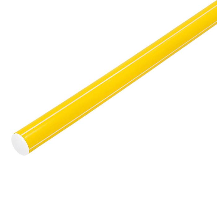 Палка гимнастическая 90 см, цвет: желтый