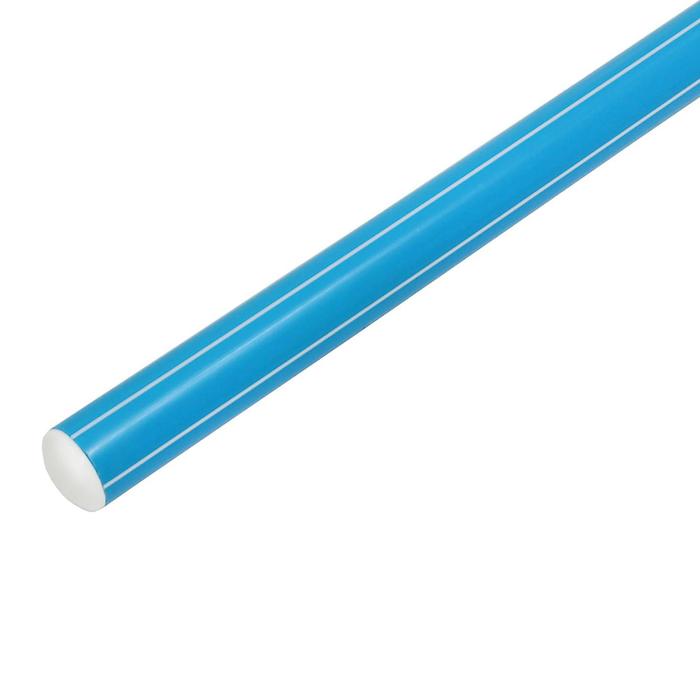 Палка гимнастическая 100 см, цвет голубой - фото 7440958