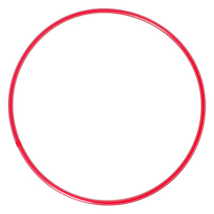 Обруч, диаметр 70 см, цвет красный - фото 797675897