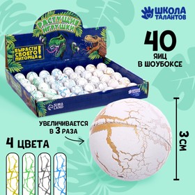 Растущие животные в круглом белом яйце «Страна динозавров» в Донецке