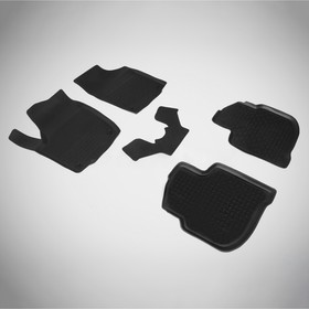 Коврики резиновые с высоким бортом для Skoda RAPID, 2014- 1252976