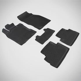 Резиновые коврики Nissan Qashqai 2 2014-2016, с высоким бортом 1252969