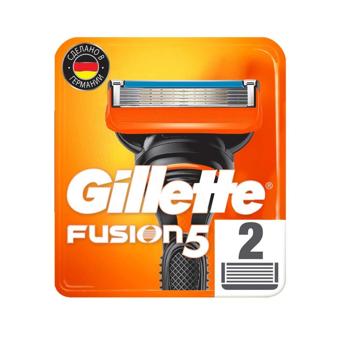 Сменные кассеты Gillette Fusion, 5 лезвий, 2 шт