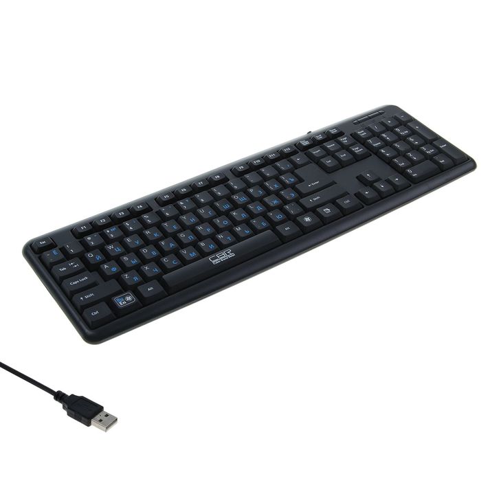 Клавиатура проводная CBR KB 107, переключение языка 1 кнопкой, USB