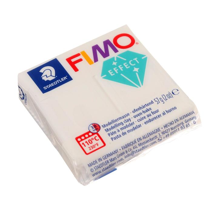 Пластика - полимерная глина FIMO effect, 57 г, прозрачный
