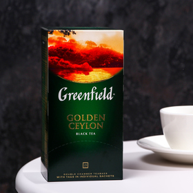 Чай черный Greenfield Golden Ceylon, 25 пакетиков*2 г 1265587