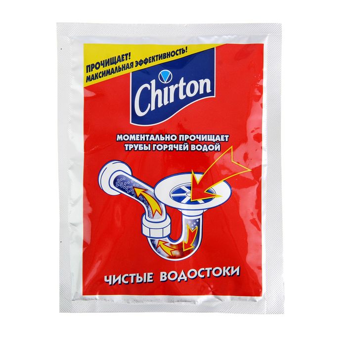 Cредство для прочистки труб горячей водой Chirton, 80 г