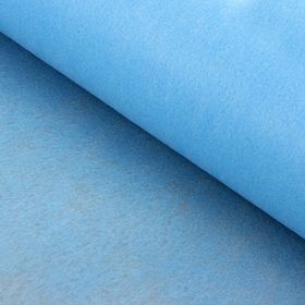Фетр для упаковок и поделок, однотонный, голубой, двусторонний, рулон 1шт., 0,5 x 20 м