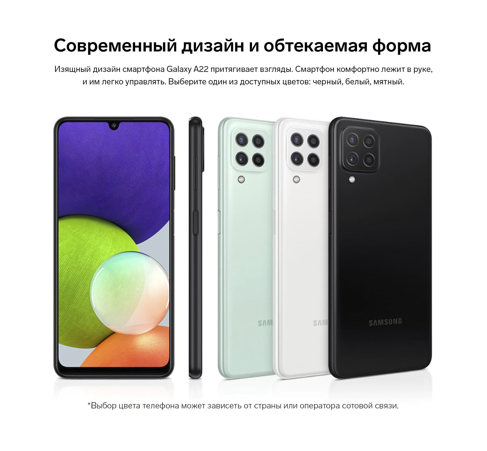 Смартфон Samsung Galaxy A22 SM-A225F, 6.4