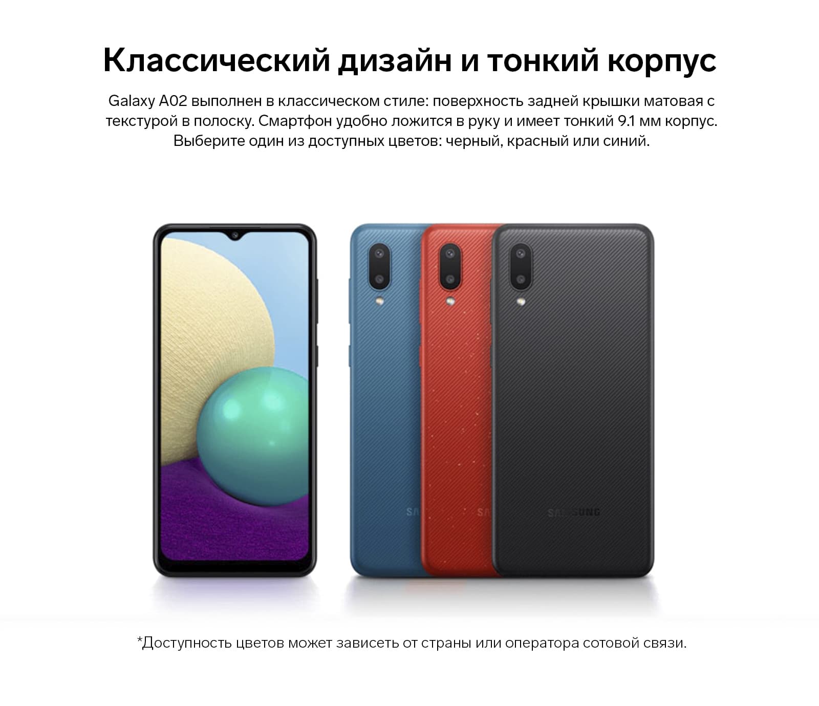 Смартфон Samsung Galaxy A02 SM-A022G, 6.5