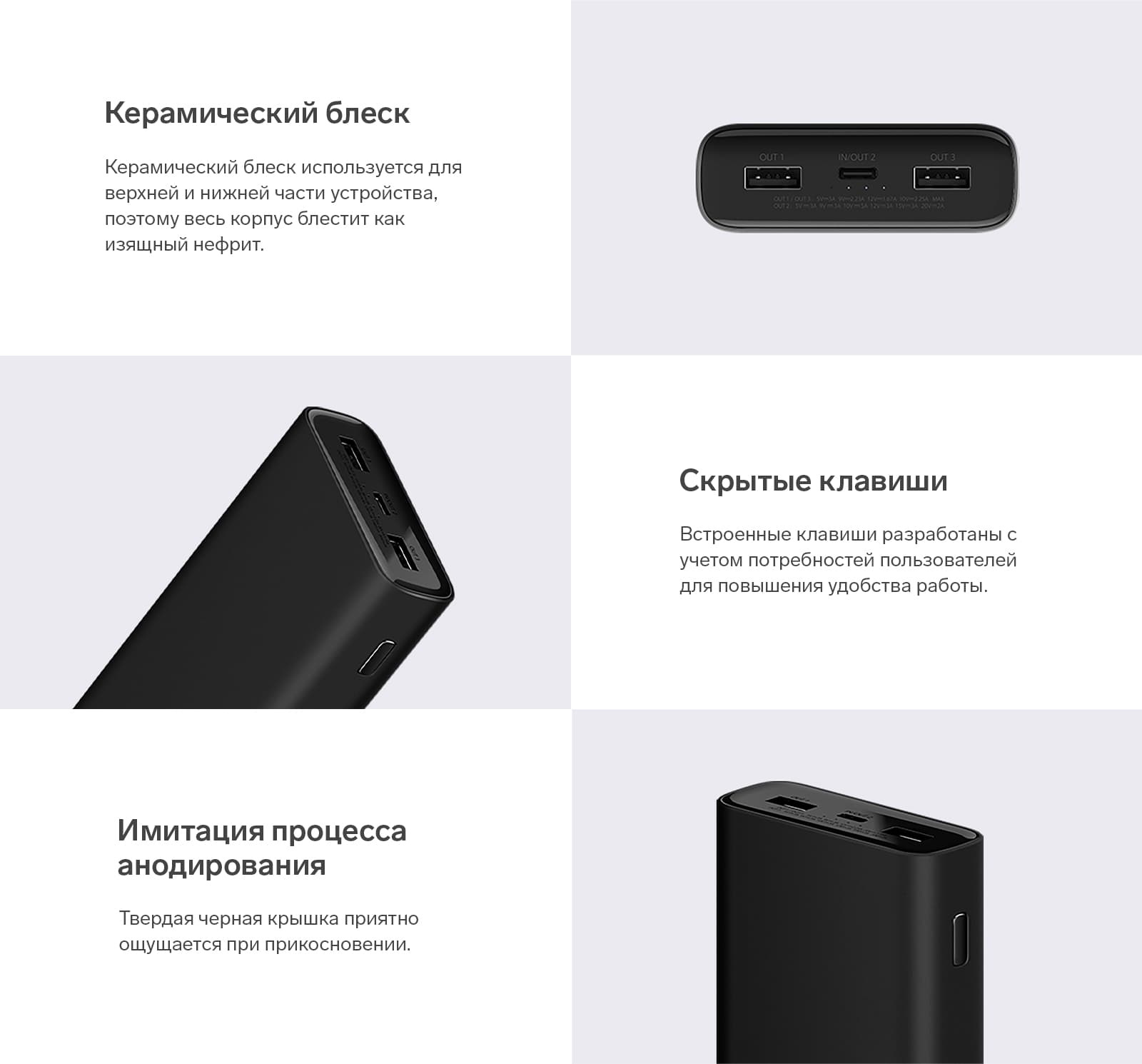 Внешний аккумулятор Xiaomi Mi 50W, 20000 мАч, 2 USB, Type-C, 3А, индикатор,  черный (7779639) - Купить по цене от 5 849.00 руб. | Интернет магазин  SIMA-LAND.RU