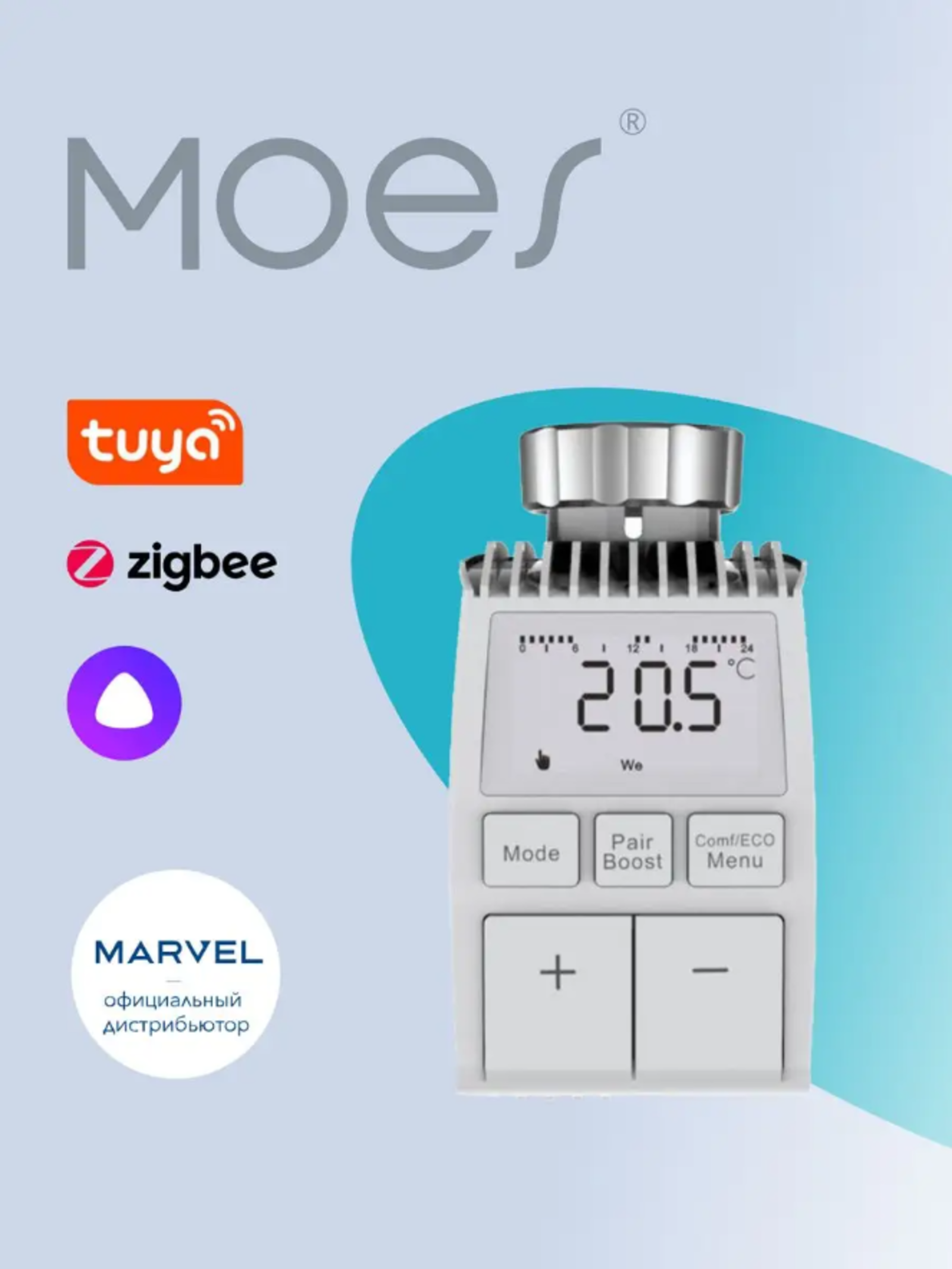   MOES ZTRV-ZX-TV01 Zigbee