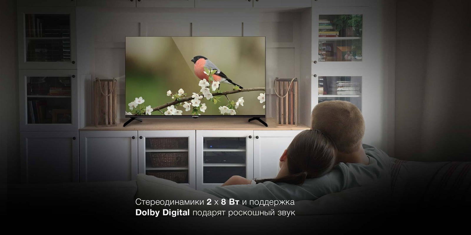 Стереодинамики 2х8 Вт. Dolby Digital подарит шикарный звук.