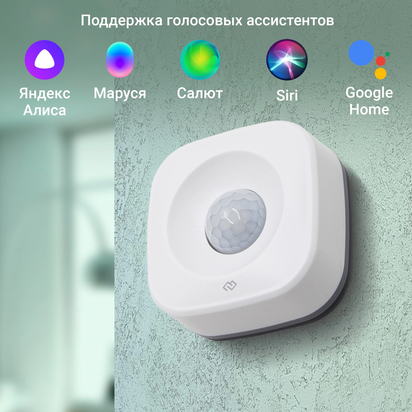 Поддержка голосовых ассистентов Алиса, Маруся, Салют, Сири (Siri), Google home.