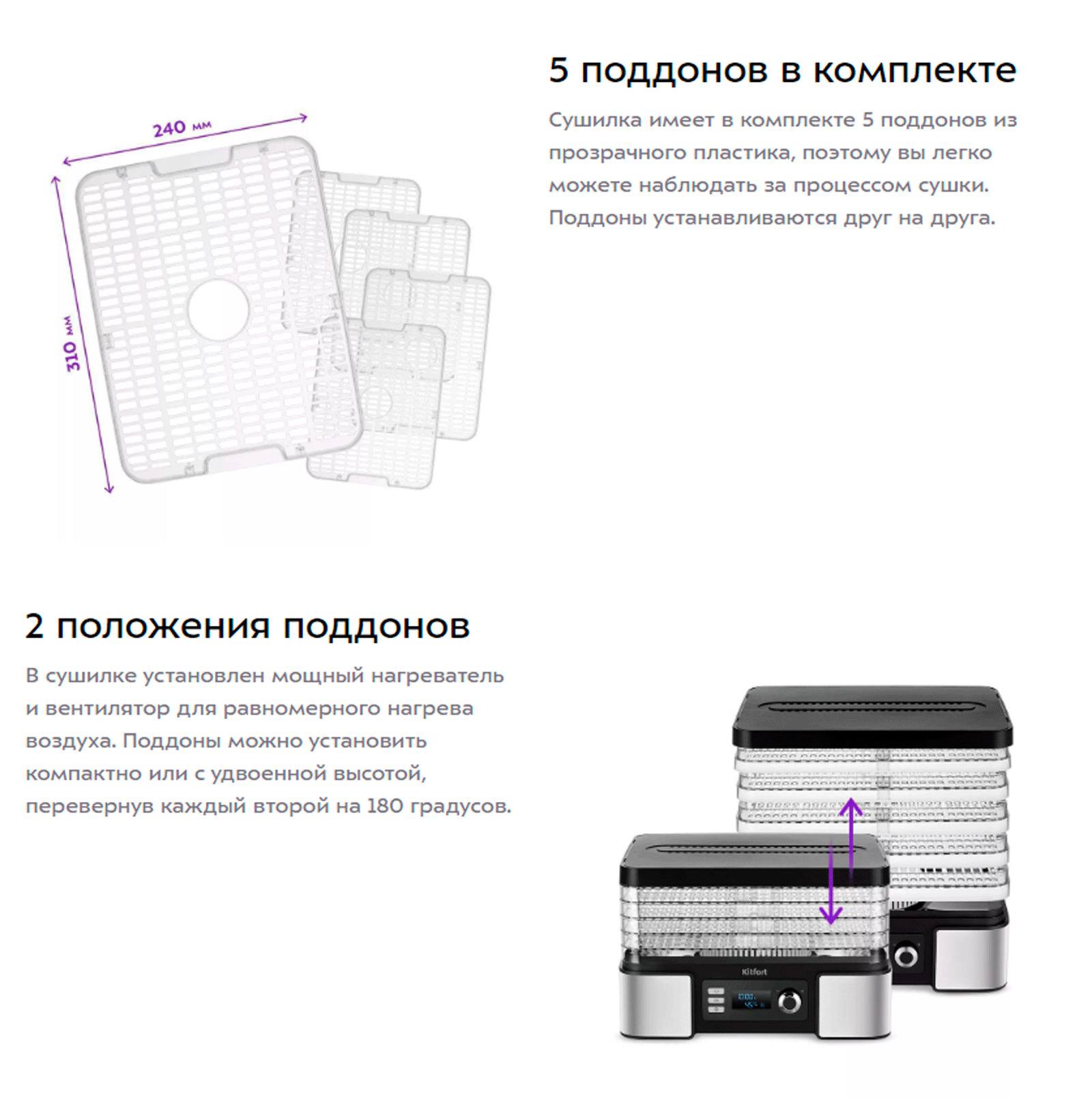 Разборная конструкция, удобная чистка