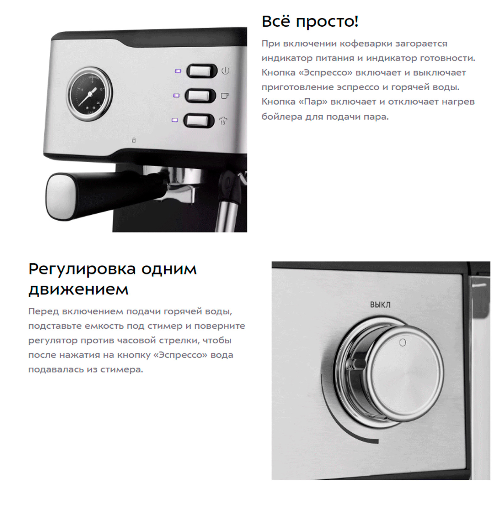 Поддон для сбора капель с решёткой из нержавеющей стали легко снимается, моется и устанавливается обратно. В поддоне установлен красный поплавок. Если поддон заполнился водой, то поплавок всплывет выше решётки- значит следует слить воду из поддона.