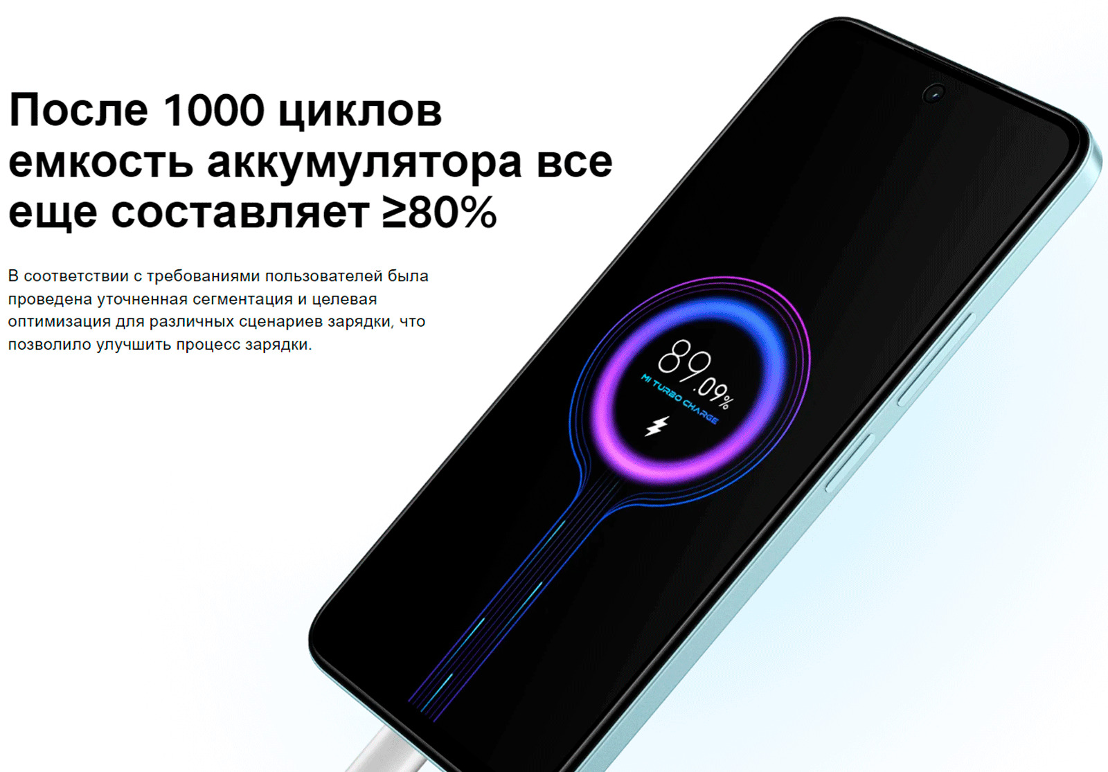 Redmi 13 может похвастаться элегантной стеклянной задней панелью, которая не только улучшает его внешний вид, но и обеспечивает приятную посадку в руку.