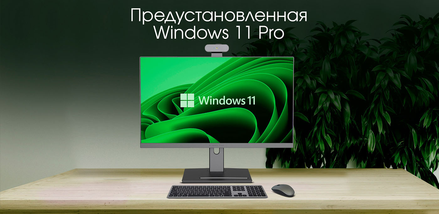 Предустановленная Windows 11 Pro.