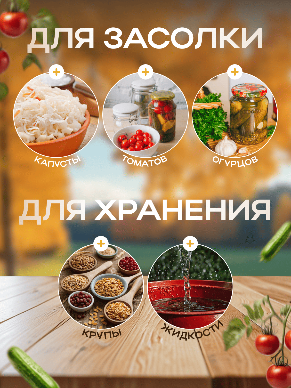 Бочка для засолки и хранения